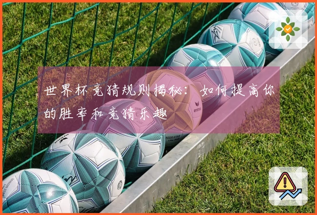 世界杯竞猜规则揭秘：如何提高你的胜率和竞猜乐趣